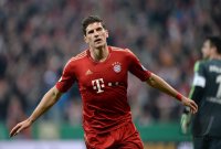 FUSSBALL DFB POKAL  Saison 2012/2013:  FC Bayern Muenchen - VfL Wolfsburg