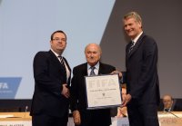 FUSSBALL 63. FIFA  Kongress auf Mauritius 2013: FIFA Praesident Joseph S. Blatter (Schweiz)