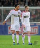Fussball 1. Bundesliga  Saison 2011/2012:  Michael Ballack (Bayer 04 Leverkusen)  und Andre Schuerrle (Bayer 04 Leverkusen)