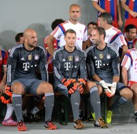 Fussball 1. Bundesliga 2014/2015: Fototermin beim FC Bayern Muenchen