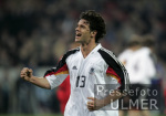 FUSSBALL  Lnderspiel Testpiel Deutschland - Belgien JUBEL; Michael Ballack (GER)
