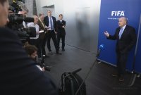 FIFA Round Table Discussion Palestine / Israel: FIFA Praesident Joseph S. Blatter (Schweiz)