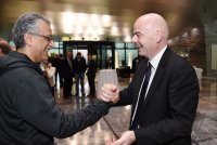 FIFA Praesident Gianni Infantino (Schweiz) erster Tag im Home of Fifa
