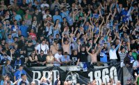 U19 Fussball Bundesliga : Fankuve des TSV 1860 Muenchen im Gruenwalder Stadion