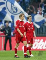 Fussball 1. Bundesliga: Schalke - Bayern, enttaeuschte Bayern