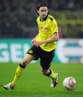 Fussball: 1. Bundesliga Saison 2010/2011: Borussia Dortmund, SUBOTIC am Ball