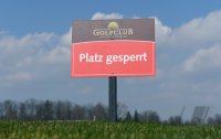 Platzsperrung bei Golfclub Schloss Kressbach Tuebingen