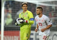 Fussball U21-Europameisterschaft 2011: Yann Sommer, Gaetano Berardi (v.li., Schweiz)
