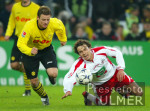 Fussball 1. Bundesliga: Dortmund - Koeln, Zweikampf