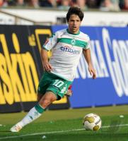 FUSSBALL 1. BUNDESLIGA: Bremen, DIEGO Einzelaktion