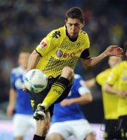 Fussball 1. Bundesliga, Supercup: Borussia Dortmund, LEWANDOWSKI Einzelaktion