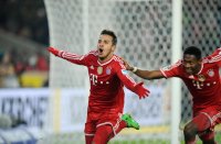 Fussball  1. Bundesliga  13/14: JUBEL Thiago Alcantara (FC Bayern Muenchen)