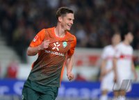 Fussball 1. Bundesliga  Saison 11/12:  JUBEL Markus Rosenberg (SV Werder Bremen)