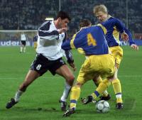Spielszene WM Quali   Deutschland - Ukraine