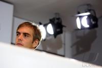 Fussball 1. Bundesliga: Philipp Lahm (FC Bayern Muenchen) im Scheinwerferlicht