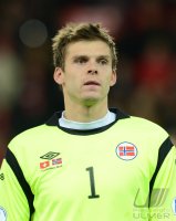 Fussball International WM Qualifikation 2014:  Torwart Rune Almenning Jarstein (Norwegen)