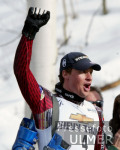 SKI   Weltcup Abfahrt Mnner Marco Bchel (LIE) freut sich ber seien Platz 7