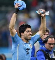 FUSSBALL WM 2014: JUBEL Luis SUAREZ (Uruguay)