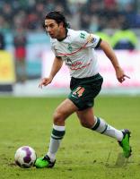 FUSSBALL, 1. BUNDESLIGA, 22. Spieltag: Bremen, PIZARRO Einzelaktion