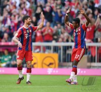 Fussball 1. Bundesliga Saison 14/15: JUBEL FC Bayern Muenchen