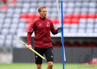 Fussball 1. Bundesliga Saison 21/22: Teampraesentation FC Bayern Muenchen