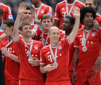 Fussball 1. Bundesliga  Saison  2012/2013:  Deutscher Meister 12/13 FC Bayern Muenchen