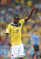 FUSSBALL WM 2014, Achtelfinale: Kolumbien - Uruguay