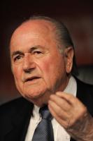 FUSSBALL WM 2010   Abschluss PK FIFA  Praesident BLATTER