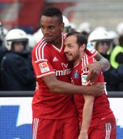 Fussball, 1. Bundesliga  Saison 2014/2015 Relegation: Karlsruher SC - Hamburger SV