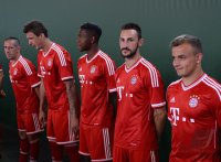 Fussball 1. Bundesliga 2013/2014:  Fototermin beim  FC Bayern Muenchen