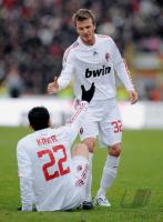 FUSSBALL SERIE A:  BECKHAM  und KAKA  (AC Mailand)