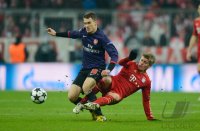 FUSSBALL INTERNATIONAL CHL ACHTELFINALE 12/13: FC Bayern Muenchen - FC Arsenal London