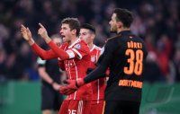 Fussball DFB Pokal Achtelfinale 17/18: FC Bayern Muenchen - Borussia Dortmund