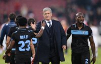 Fussball Europa League Saison 2012/2013: JUBEL Trainer Vladimir Petkovic (Lazio Rom)