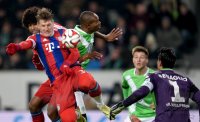 Fussball, 1. Bundesliga  Saison 2014/2015: VfL Wolfsburg - FC Bayern Muenchen