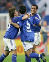 Fussball 1. Bundesliga: Schalke - Bielefeld, Jubel