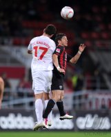 2. Fussball Bundesliga: Daniel Ziebig (li, Cottbus)  gegen Romain Dedola (re, FC Ingolstadt )