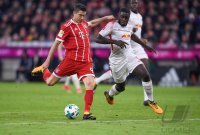 Fussball  1.Bundesliga   Saison 17/18: FC Bayern Muenchen - RB Leipzig