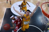 Basketball 1. Bundesliga 13/14:  Walter Tigers Tuebingen - FC Bayern Muenchen