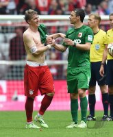 Fussball 1. Bundesliga Saison 14/15: FC Bayern Muenchen -  FC Augsburg