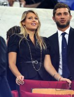 Fussball Champions League  Saison 2011/2012:  Barbara Berlusconi der Tochter von Silvio Berlusconi (v. li., AC Mailand)