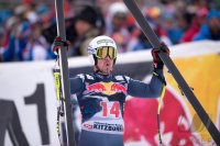 Ski Alpin Kitzbuehel 2016 Abfahrt; JUBEL Sieger Peter Fill (ITA)