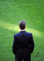 Fussball 1. Bundesliga :  Trainer Louis van Gaal (FC Bayern Muenchen)