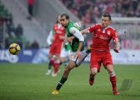 Fussball 1. Bundesliga  09/10  SV Werder Bremen - FC Bayern Muenchen