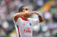 Fussball 1. Bundesliga : JUBEL nach dem Tor zum 1:3 Paolo Guerrero (Hamburger SV)