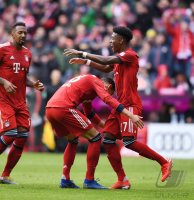 Fussball 1. Bundesliga Saison 18/19: FC Bayern Muenchen - Hannover 96