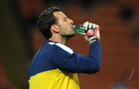 Fussball: Europa League Saison 2012/2013: Torwart Handanovic Samir (Inter Mailand)