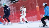 Ski Alpin Kitzbuehel 2015; Abfahrt Training Hansi Hinterseer (AUT)
