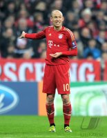 Fussball CHL  Saison 2011/2012:  Arjen Robben (FC Bayern Muenchen)
