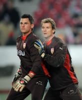 FUSSBALL UEFA-Cup  LEHMANN und STOLZ  (VfB Stuttgart)